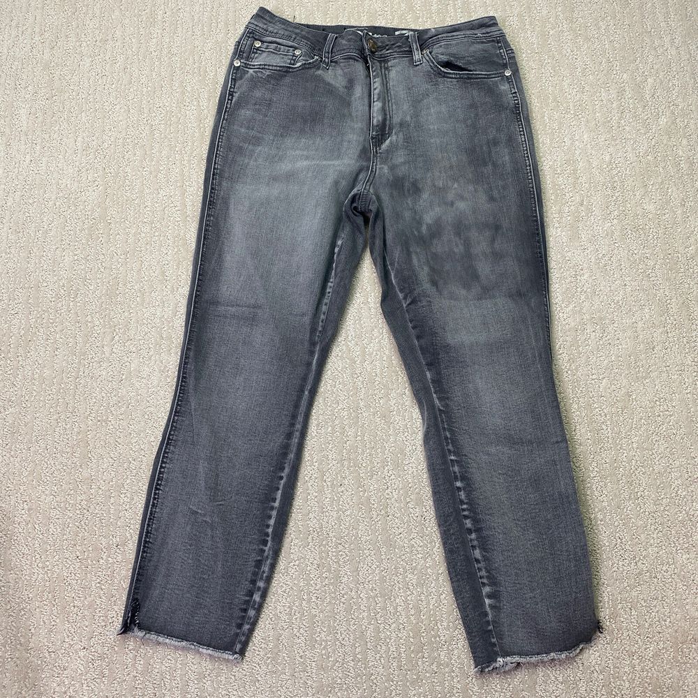 Seven7 High Rise‎ Ankle Skinny Womens Gray Jeans Denim Size 12*